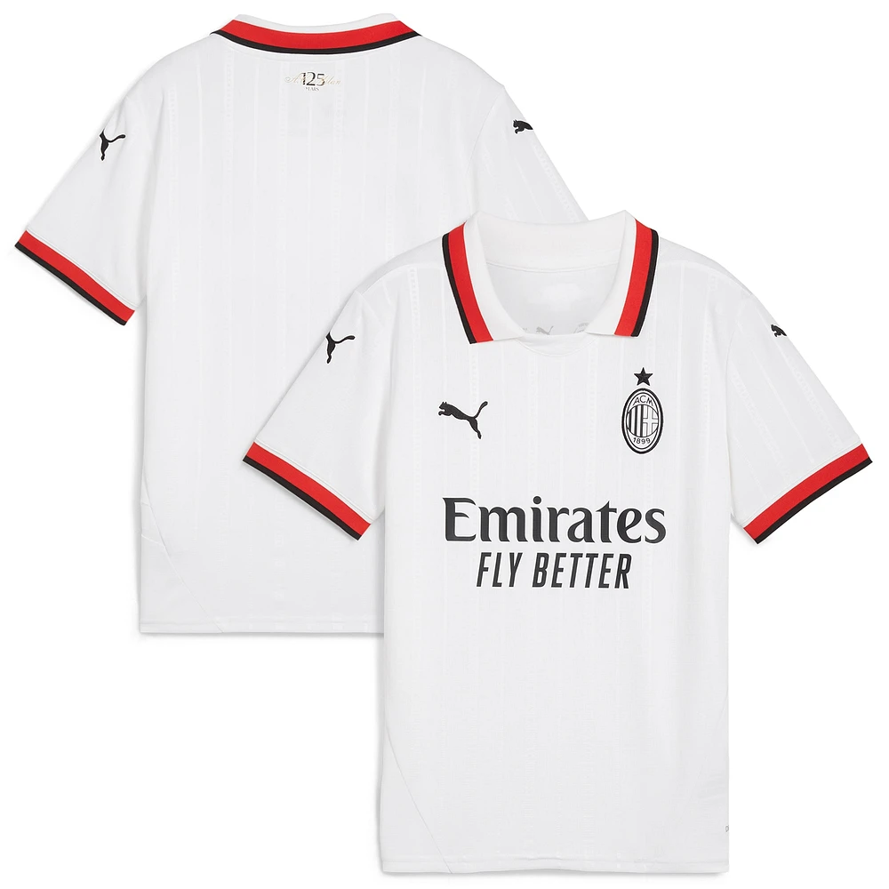 Youth Puma White AC Milan 2024/25 Away Replica Jersey