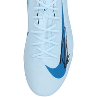 Chaussure de football Nike Mercurial Air Zoom bleu clair dédicacée par Zlatan Ibrahimovic de l'AC Milan