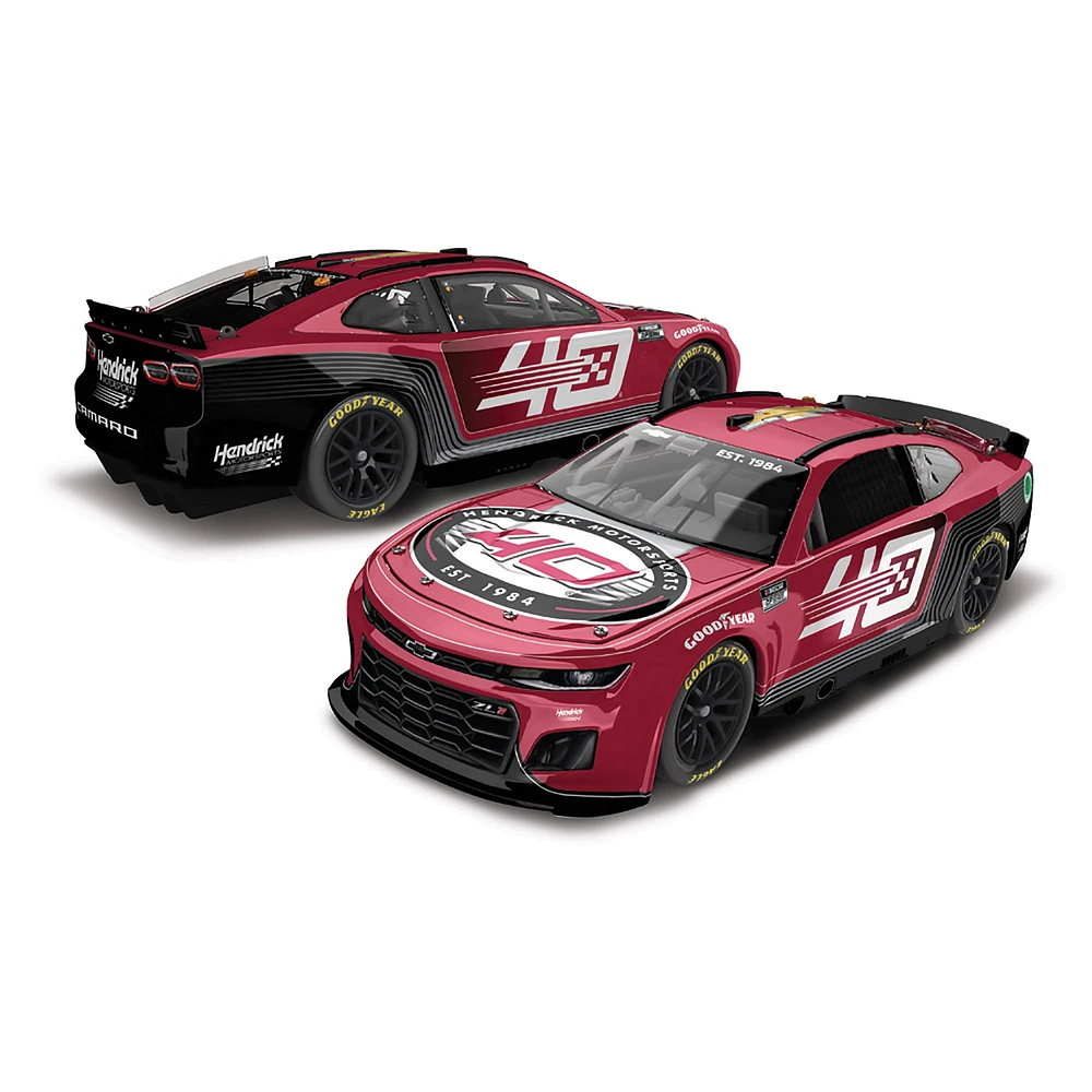 Action Racing Hendrick Motorsports 2024 40e anniversaire 1:24 Peinture régulière moulée sous pression Chevrolet Camaro