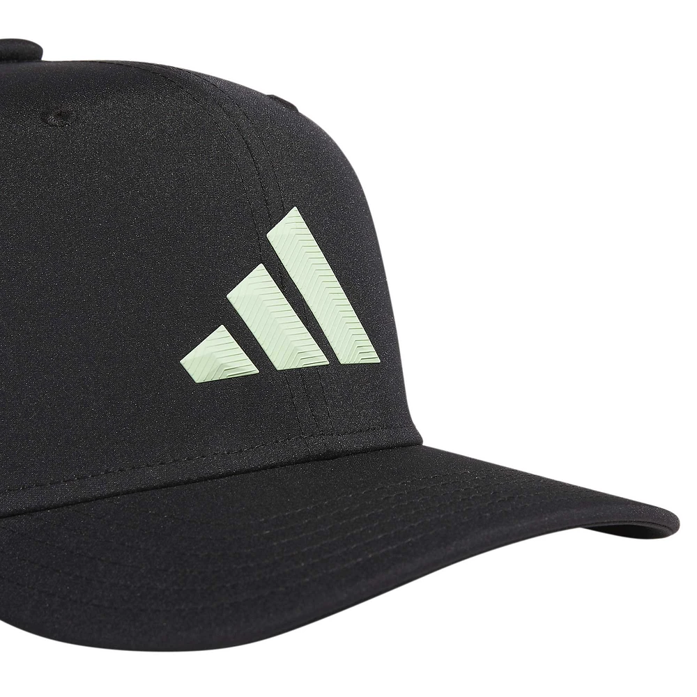 Casquette ajustable adidas noire à 3 barres AEROREADY pour homme