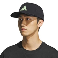 Casquette ajustable adidas noire à 3 barres AEROREADY pour homme