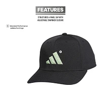 Casquette ajustable adidas noire à 3 barres AEROREADY pour homme