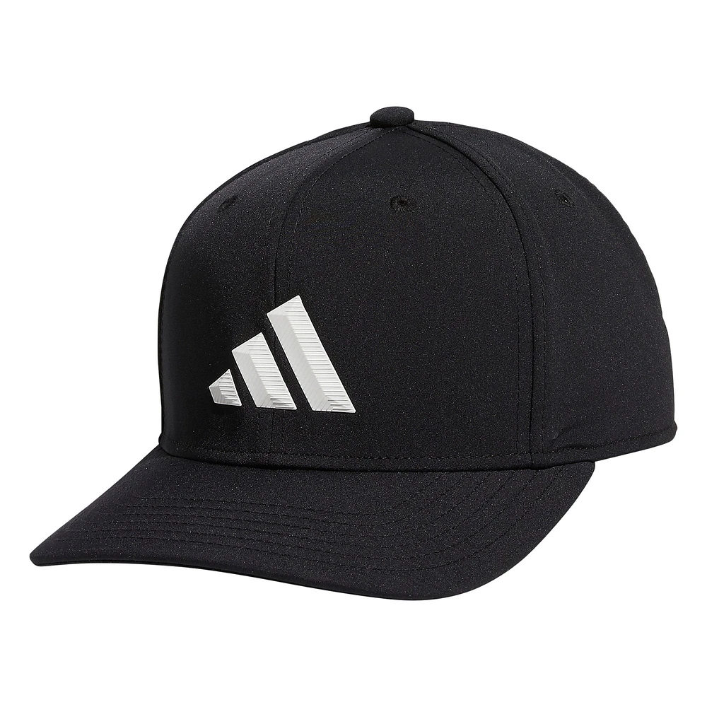 Casquette Snapback adidas noire 3-Bar II AEROREADY pour hommes