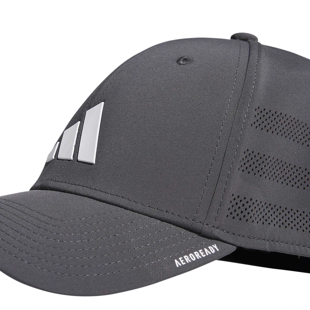 Casquette flexible adidas Graphite Game Day 4 AEROREADY pour hommes