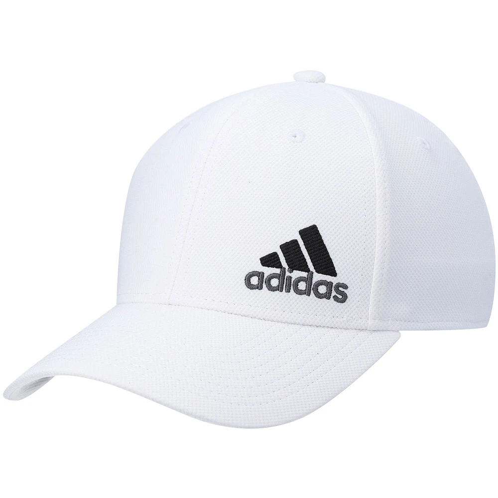 Casquette adidas Originals blanche AEROREADY Release 3 Flex pour hommes
