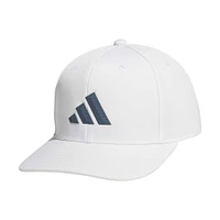 Casquette Snapback adidas 3-Bar II AEROREADY blanche pour hommes