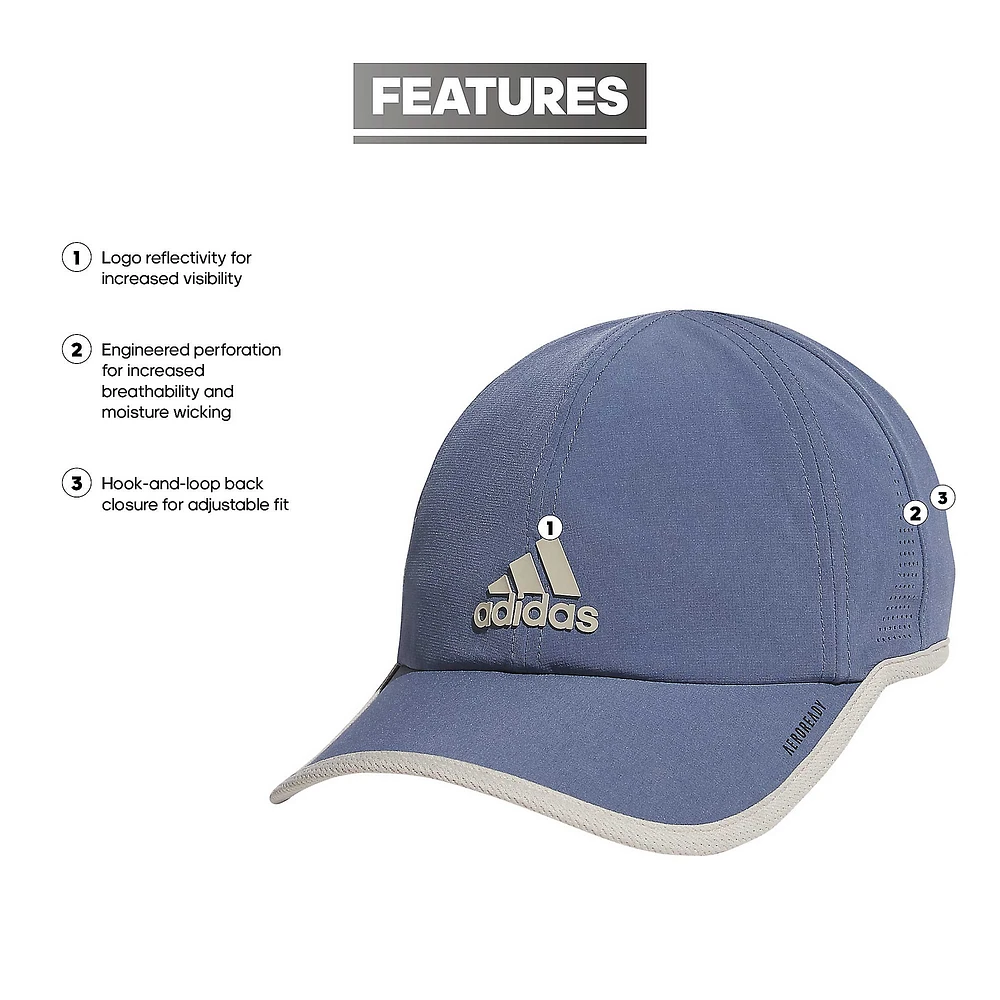 Casquette ajustable adidas Superlite 2 AEROREADY pour homme bleu marine