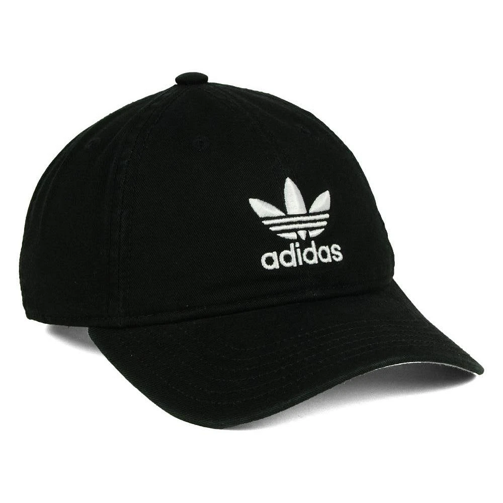 adidas Originals Women's Pre-Curved Washed Adjustable - Hat - Black