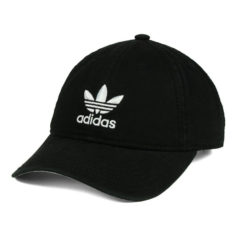 adidas Originals Women's Pre-Curved Washed Adjustable - Hat - Black