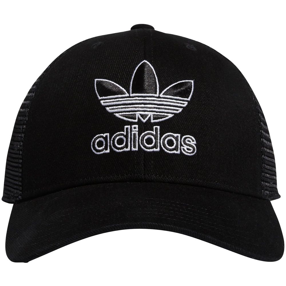 Men's adidas Originals Black Icon 2.0 Trucker - Snapback Hat