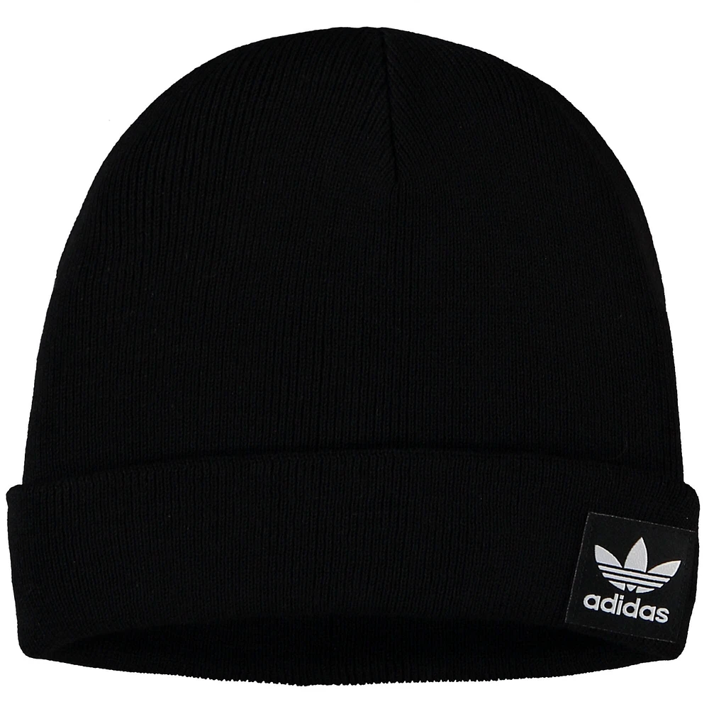 Men's adidas Originals Black Logo Grove Cuffed Knit Hat