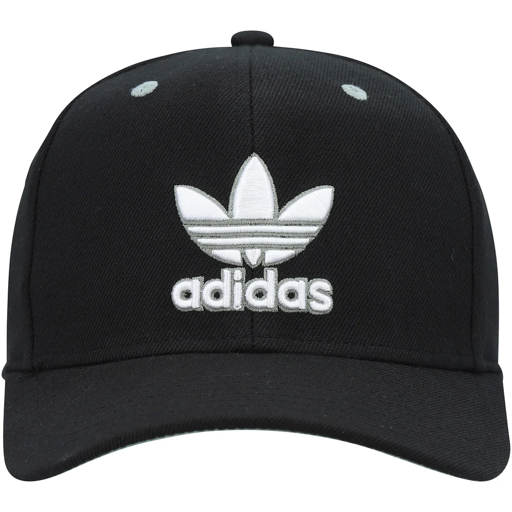 Casquette snapback pré-courbée moderne noire adidas Originals pour hommes