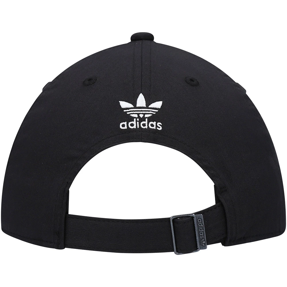 Men's adidas Originals Black Split Trefoil Adjustable Hat