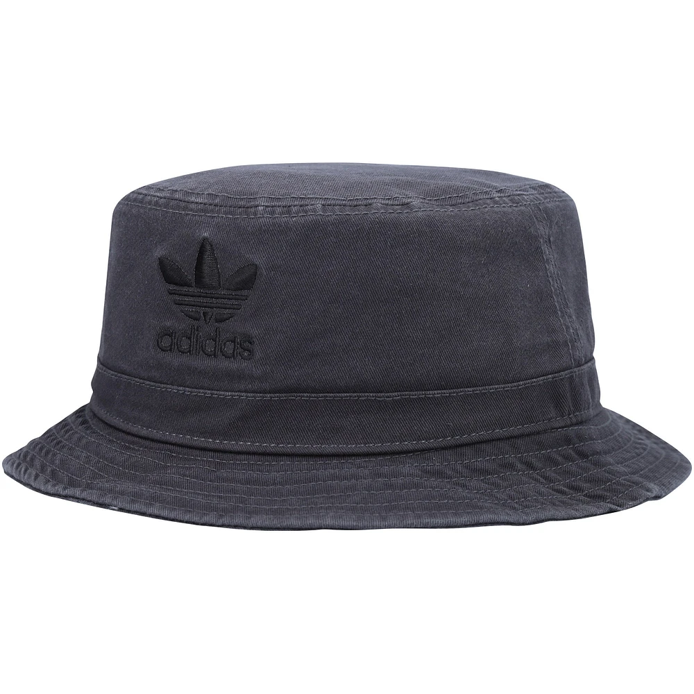 Men's adidas Originals  Black Washed Bucket Hat