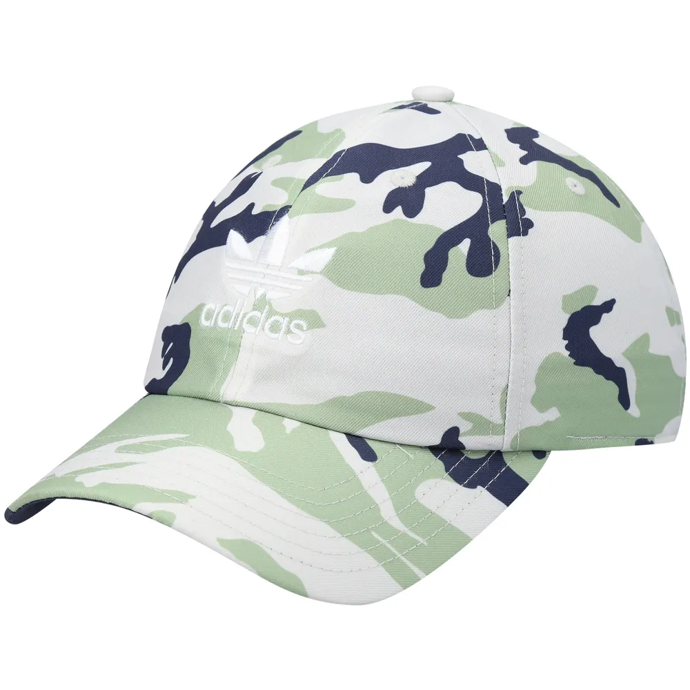 Casquette adidas Originals Creme Relaxed Camo Trefoil réglable pour homme