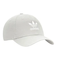 Casquette ajustable délavée pré-courbe adidas Originals pour hommes, gris