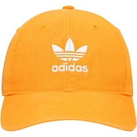 Men's adidas Originals Orange Relaxed Washed Adjustable Hat