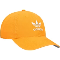 Men's adidas Originals Orange Relaxed Washed Adjustable Hat