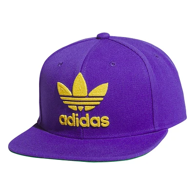 Casquette Snapback avec chaîne à motif trèfle violet adidas Originals pour hommes