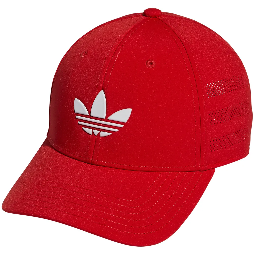 Casquette adidas Originals Beacon Trefoil Snapback rouge pour homme