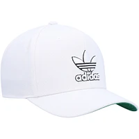 Casquette Snapback pré-courbée moderne blanche adidas Originals pour hommes