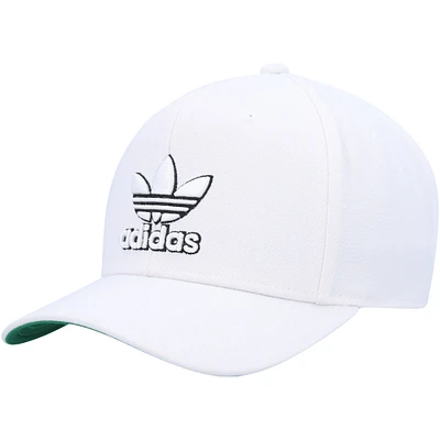 Casquette Snapback pré-courbée moderne blanche adidas Originals pour hommes