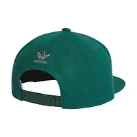 Casquette snapback verte adidas Originals Trefoil Chain pour homme