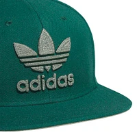 Casquette snapback verte adidas Originals Trefoil Chain pour homme