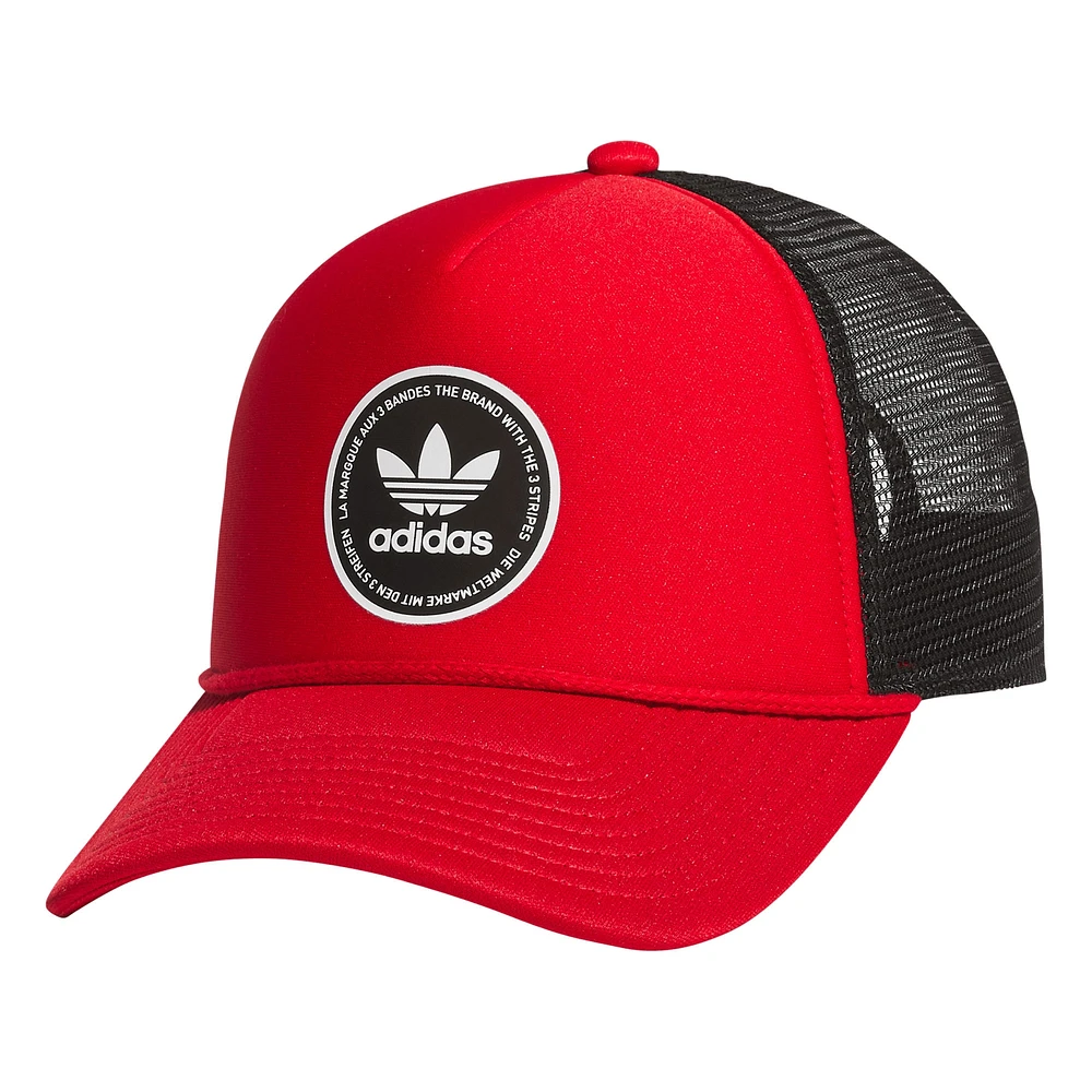 Unisex Scarlet adidas Originals Dispatch 2.0 Trucker Adjustable Hat