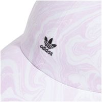 Women's adidas Originals White/Purple Marble Washed Mini Logo - Adjustable Hat