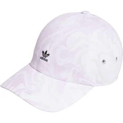 Mini logo délavé marbré adidas Originals pour femme - Blanc/violet - Casquette réglable