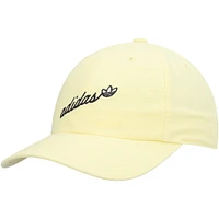 Casquette ajustable jaune Script adidas Originals pour femme