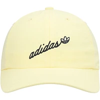 Casquette ajustable jaune Script adidas Originals pour femme