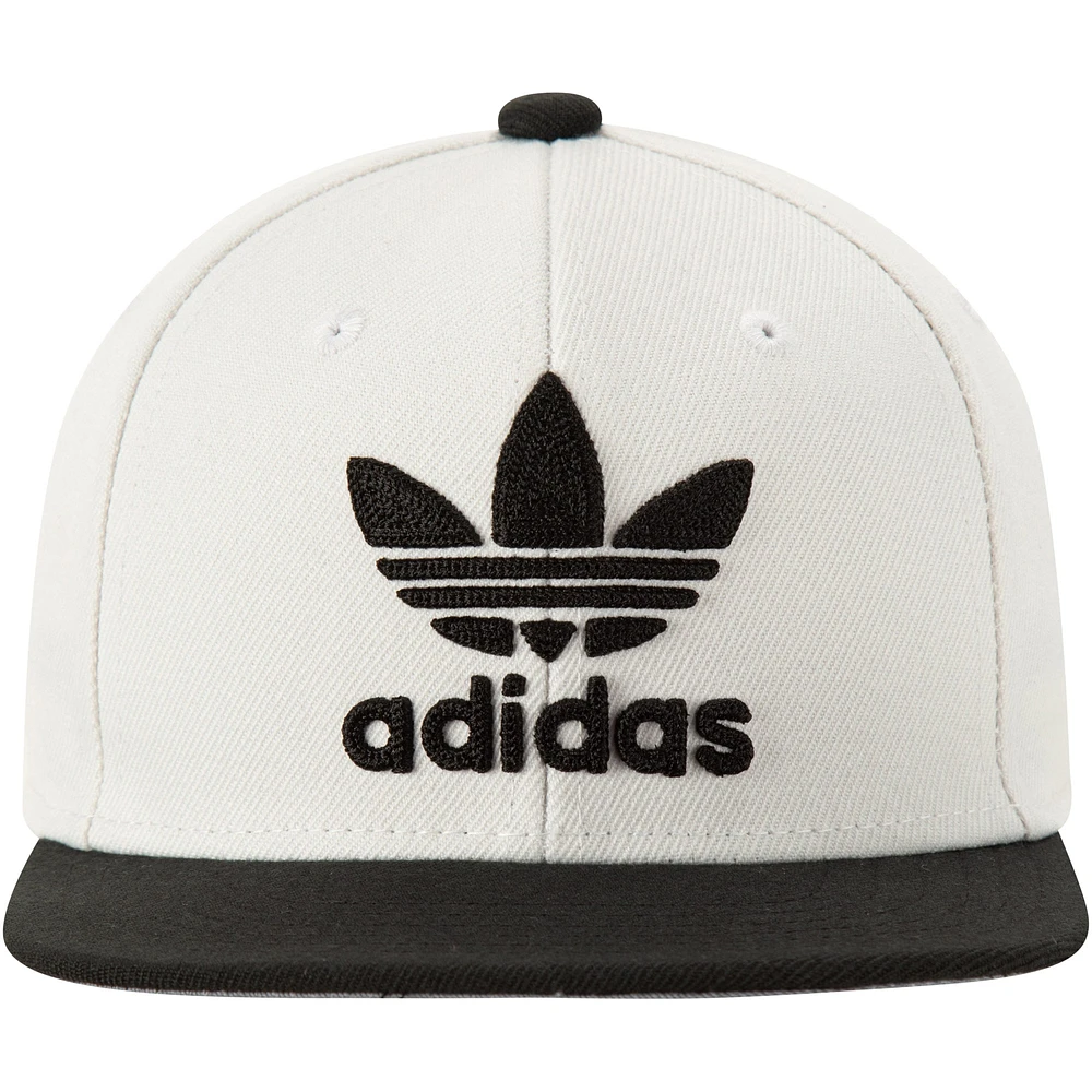 Youth adidas Originals White Chainstitch Adjustable Snapback Hat