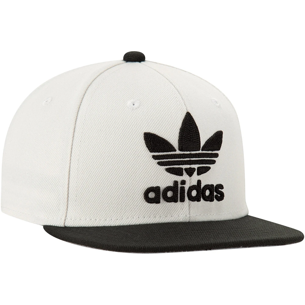 Youth adidas Originals White Chainstitch Adjustable Snapback Hat