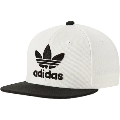 Youth adidas Originals White Chainstitch Adjustable Snapback Hat