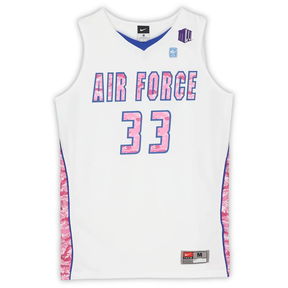 Lids Air Force Falcons Fanatics Authentic Nike Team-Issued #33 White & Pink  Camouflage Jersey from the Basketball Program - Size M