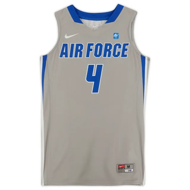 Air Force Falcons Nike Team-Issued #4 Royal White & Black Jersey from the  Basketball Program - Size M