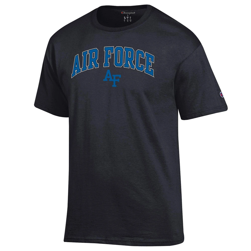 Men's Champion  Black Air Force Falcons Arch Over Logo T-Shirt