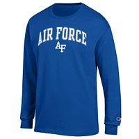 T-shirt à manches longues pour homme Champion Royal Air Force Falcons Arch Over Logo