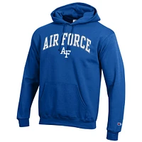 Men's Champion  Royal Air Force Falcons Arch Over Logo Pullover Hoodie