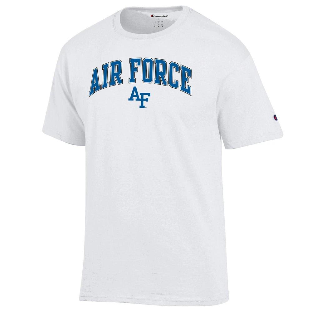 Men's Champion  White Air Force Falcons Arched Logo T-Shirt