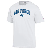 Men's Champion  White Air Force Falcons Arched Logo T-Shirt