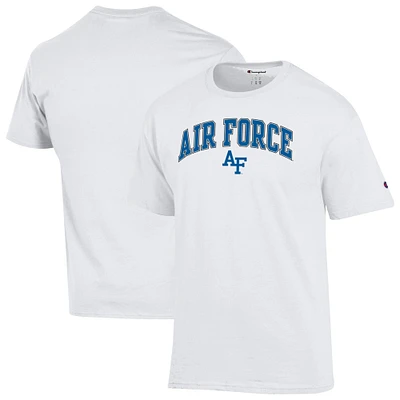 Men's Champion  White Air Force Falcons Arched Logo T-Shirt