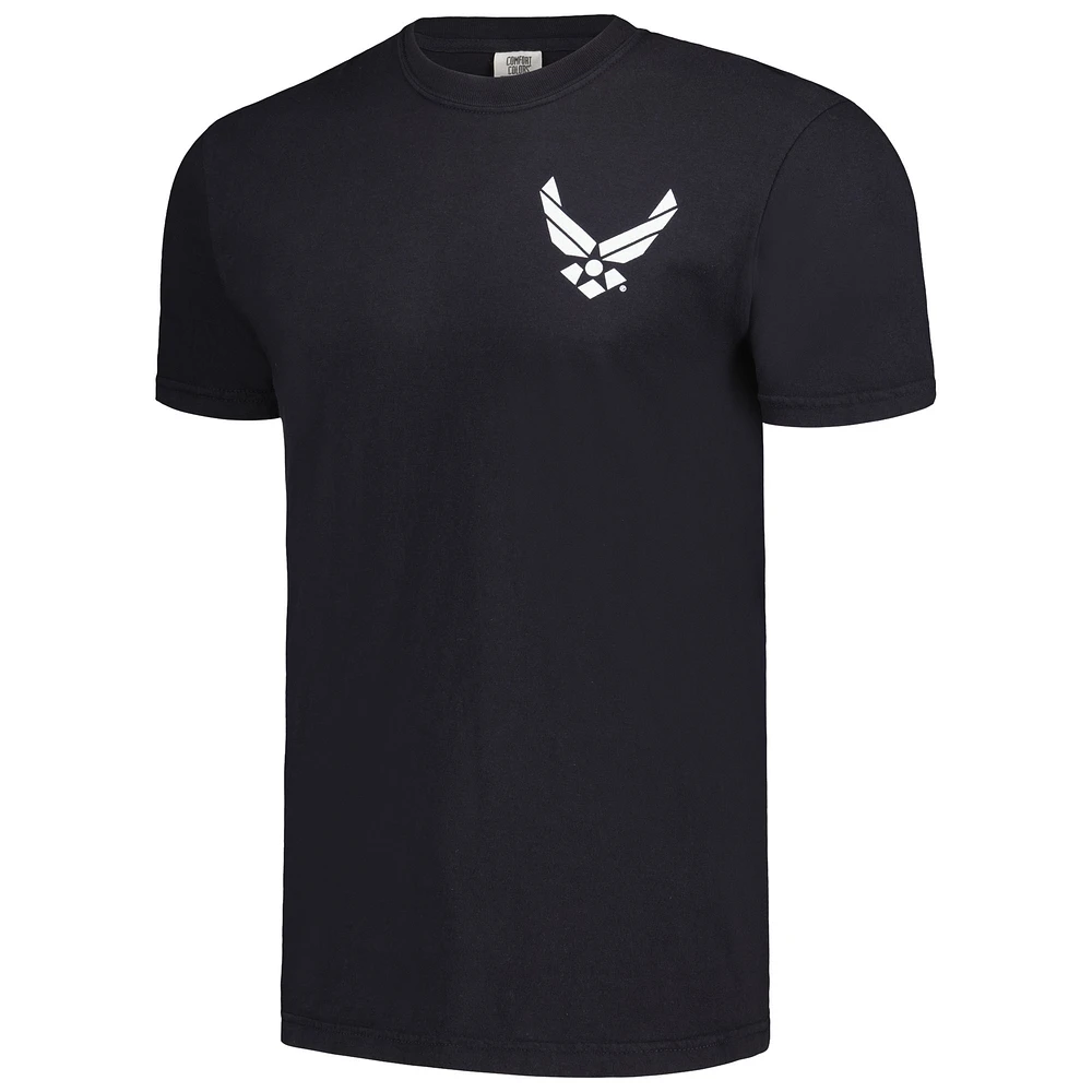 Men's Black Air Force Falcons Comfort Color T-Shirt
