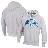 Sweat à capuche Champion Gray Air Force Falcons Vault Late Night Reverse Weave pour homme