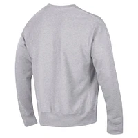 Men's Champion Heather Gray Air Force Falcons Vault Late Night Reverse Weave Pullover Sweatshirt