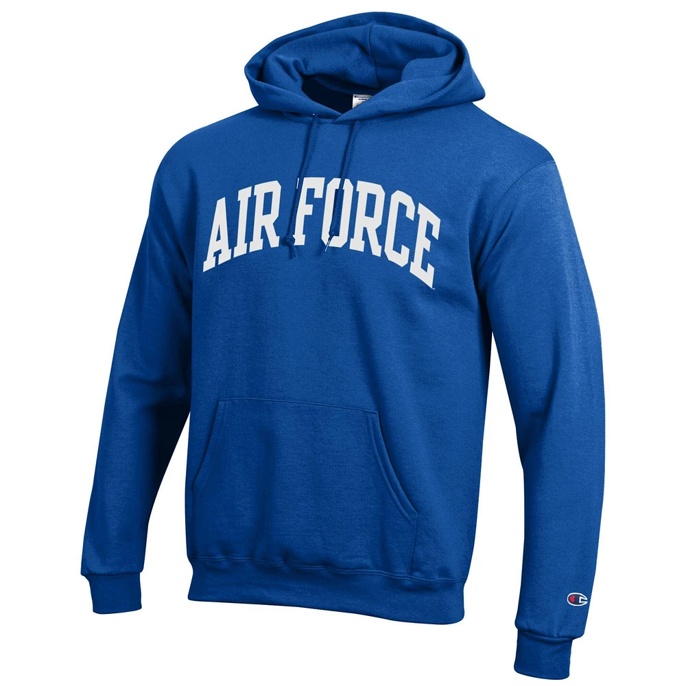 Men's Champion  Royal Air Force Falcons Basic Arch Fleece Pullover Hoodie