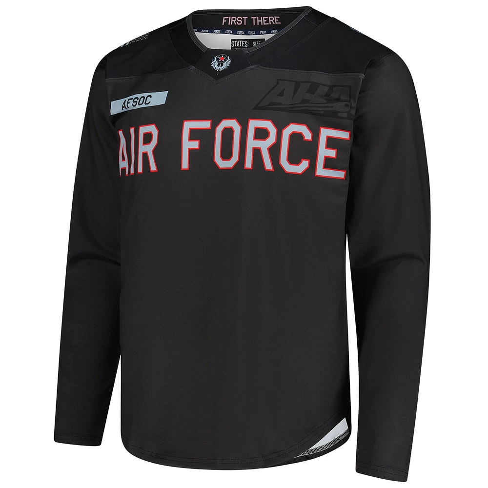 Men's Charcoal Air Force Falcons Replica Hockey Jersey