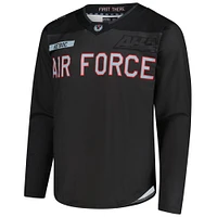 Maillot de hockey réplique des Falcons l'Air Force en charbon bois pour hommes